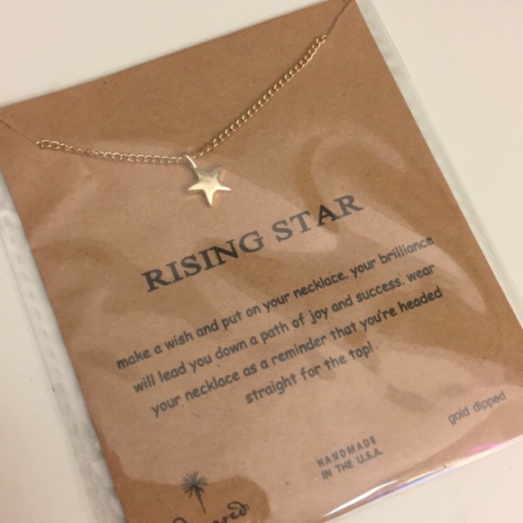 GOLD Rising Star Necklace - Picture 2 of 3
